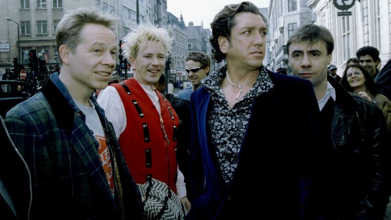 The Sex Pistols (L-R) original line up: Paul Cook, Johnny Rotten, Steve Jones, and Glen Matlock