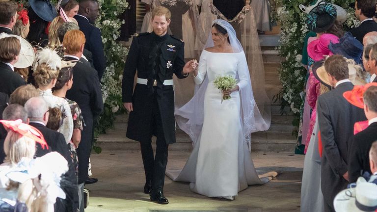 هری و مگان در 19 مه 2018 در ویندزور ازدواج کردند