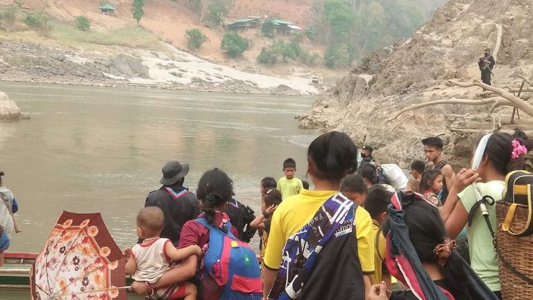 Many people have fled Karen State amid military fighting