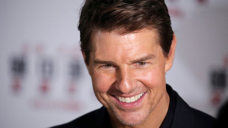 Cast member Tom Cruise attends a news conference promoting his upcoming film "Mission: Impossible - Fallout" in Beijing