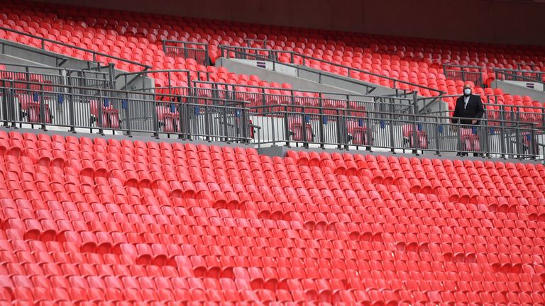 These seats at Wembley Stadium could soon be filled