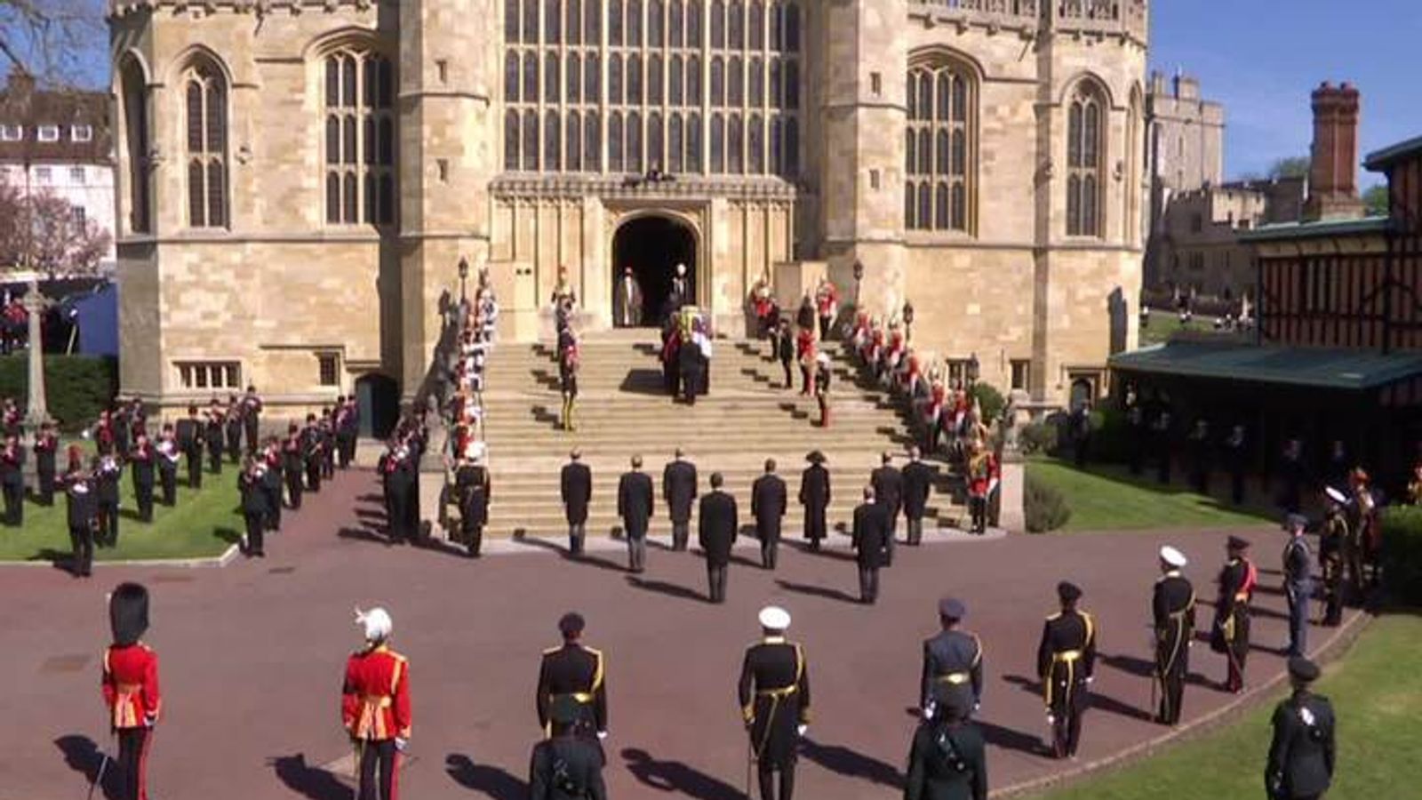 Prince Philip's funeral: Minute's silence observed at ...