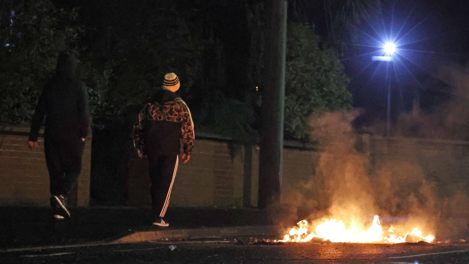 Petrol bombs and bricks hurled at police in third night of violence in ...