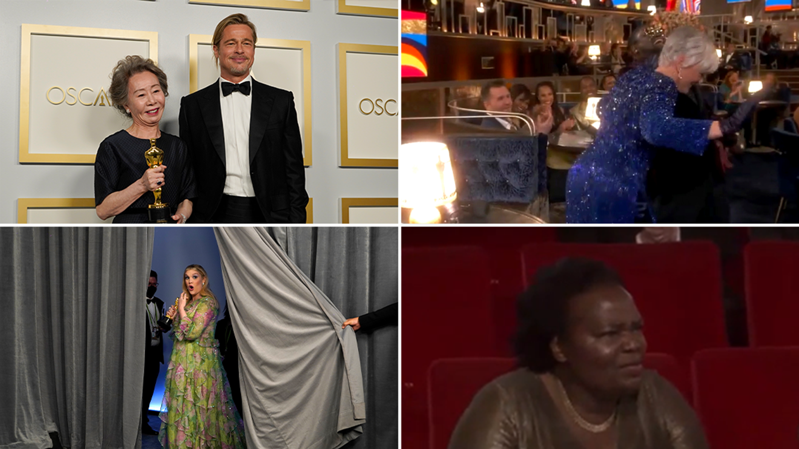 2021 Oscar Winners: See Stars Celebrate Their Wins Backstage