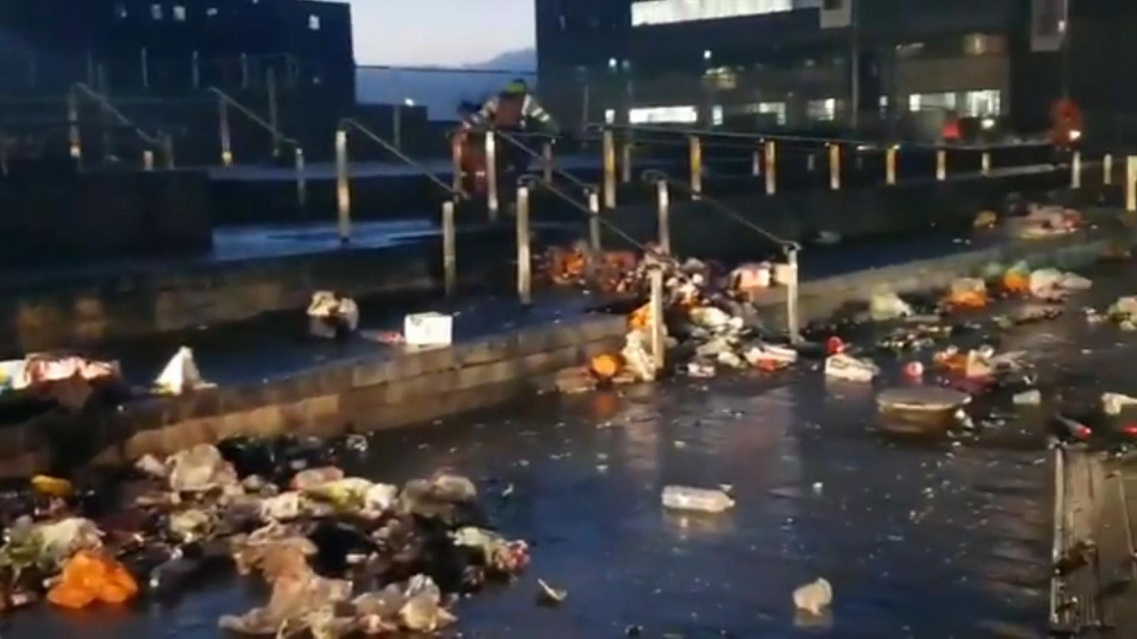 Swathes of rubbish left behind by partygoers despite COVID19