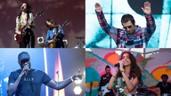 Haim, Liam Gallagher Stormzy and Madison Beer are among the acts at festivals this year. Pics: PA and AP