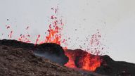 The eruption began near Fagradalsfjall, a mountain on the Reykjanes Peninsula
