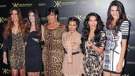 The Kardashian family are pictured in 2011. Pic: AP
