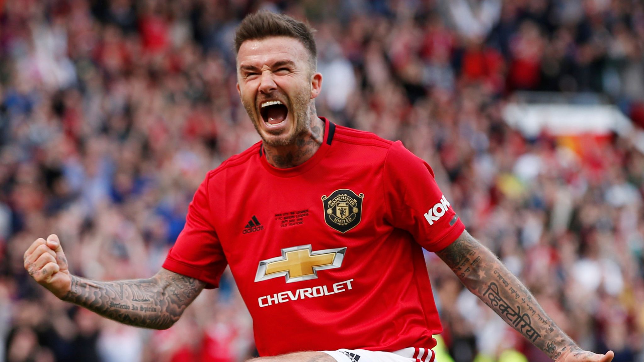 David Beckham's debut for Manchester United - Who were his