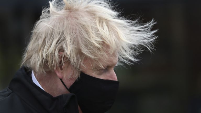 Prime Minister Boris Johnson arriving for a visit to the B&Q store in Middlesbrough. Around two million of the UK&#39;s lowest-paid workers will receive a pay rise from Thursday with increases in statutory minimum wages. Picture date: Thursday April 1, 2021.