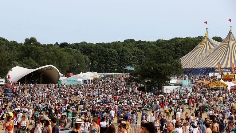 A general view of the Latitude festival in Henham Park, Southwold, Suffolk.
