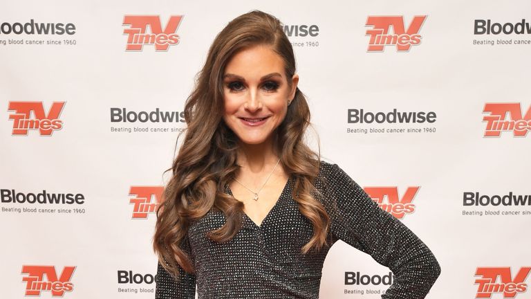 Nikki Grahame attends the Christmas with the Stars annual concert, in aid of blood cancer research charity Bloodwise, at the Royal Albert Hall in London.