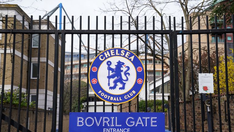 A general view of the Bovril Gate entrance in front of Stamford Bridge Millennium Hotel in London. Chelsea owner Roman Abramovich is to provide NHS staff with free accommodation at Stamford Bridge's Millennium Hotel as they continue to battle the coronavirus outbreak.