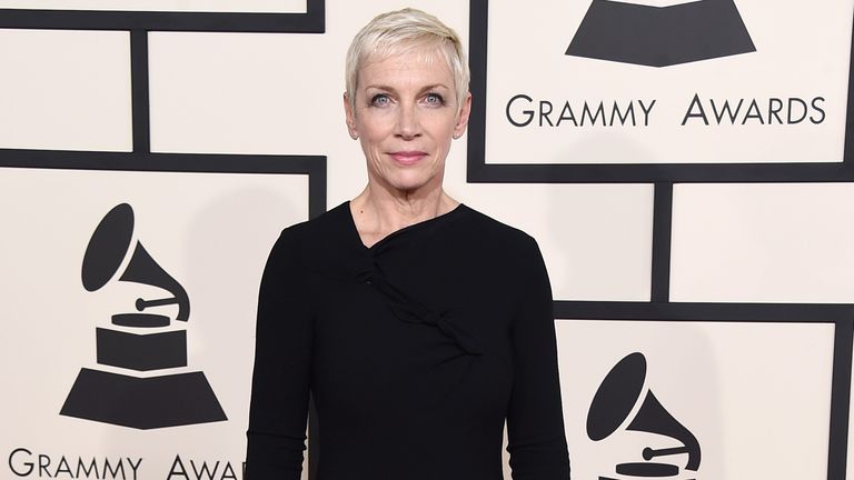 Annie Lennox at the Grammys in 2015. Pic: AP