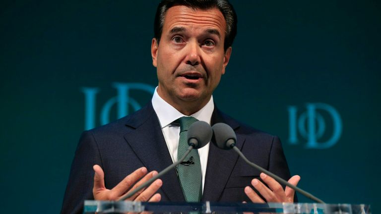 Antonio Horta-Osorio, Group Chief Executive Lloyds Banking Group, addresses the Institute of Directors convention at the Royal Albert Hall, London 6/10/2015