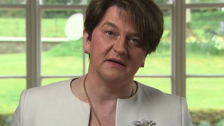 Arlene Foster stands down as the leader of the DUP.