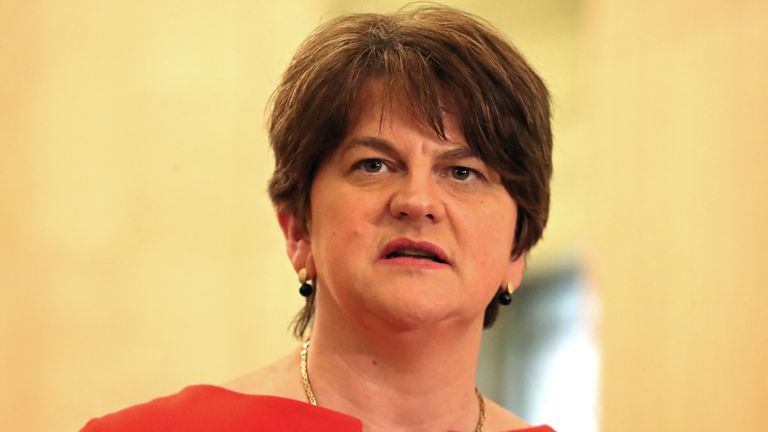 Northern Ireland Dups Arlene Foster Formally Resigns As First Minister Politics News Sky News