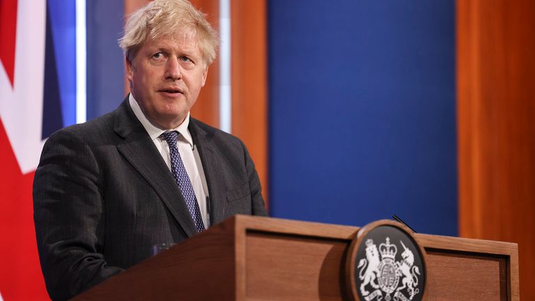 Boris Johnson Pic: Simon Dawson/10 Downing Street