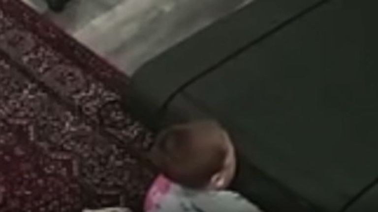 Child becomes trapped under treadmill