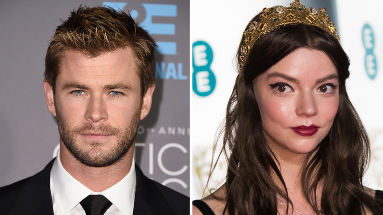 Chris Hemsworth and Anya Taylor-Joy will appear in the new Mad Max film. Pics: Jordan Strauss/Invision and Vianney Le Caer/Invision via AP