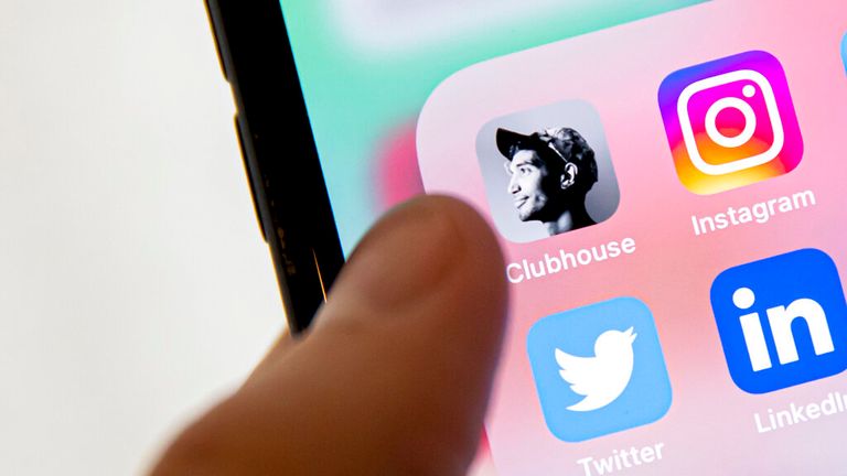 Social Media app Clubhouse is 4 billon dollars worth after a new investment round, The Hague, The Netherlands, 7 April 2021. Clubhouse is an audio app for people to discuss topics live. Photo by: Patrick van Katwijk/picture-alliance/dpa/AP Images


