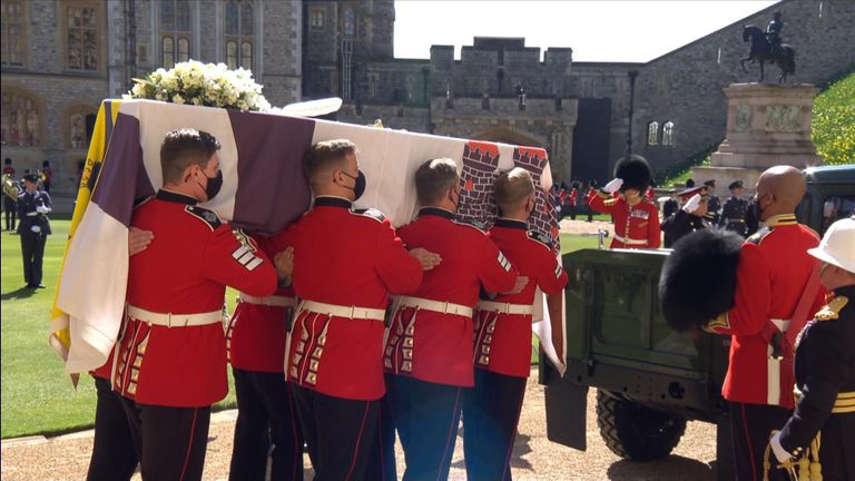 The Duke of Edinburgh is being laid to rest at St George’s Chapel, Windsor Castle