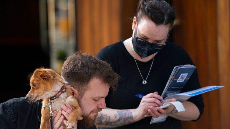 One customer at a restaurant in Liverpool even brought along his puppy for the big day