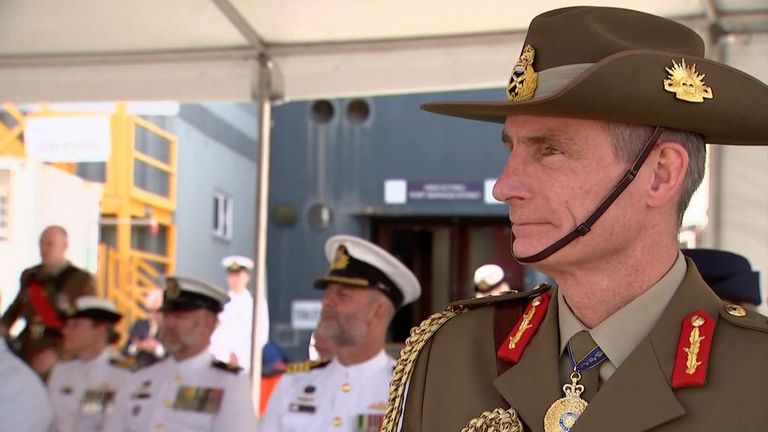 فرماندار استرالیا ژنرال دیوید هرلی.  عکس: ABC (شرکت پخش استرالیا)