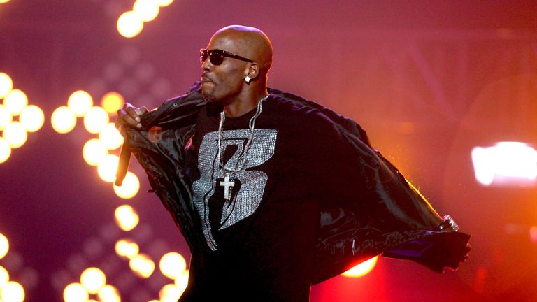 FILE- DMX performs during the BET Hip Hop Awards in Atlanta on Oct. 1, 2011. The family of rapper DMX says he has died at age 50 after a career in which he delivered iconic hip-hop songs such as “Ruff Ryders’ Anthem.