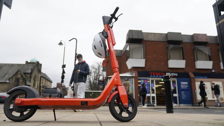 An e-scooter trial is running in Newcastle