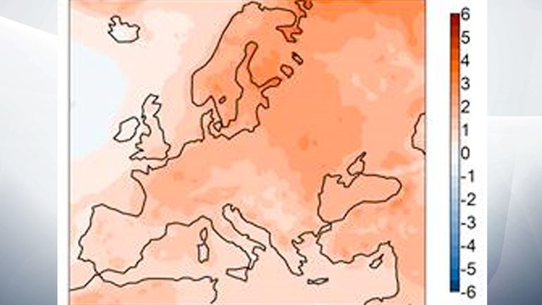 2020 saw the warmest year, winter, and autumn on record for Europe. Pic: Copernicus Climate Change Service 