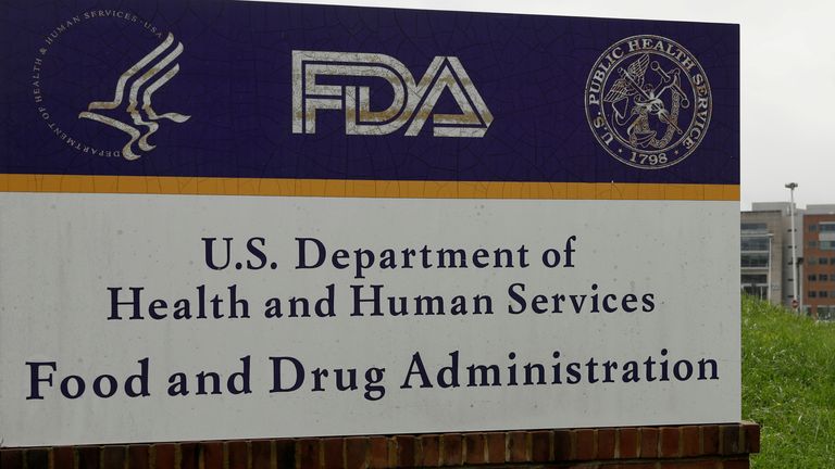 FILE PHOTO: Signage is seen outside of the Food and Drug Administration (FDA) headquarters in White Oak, Maryland, U.S., August 29, 2020.