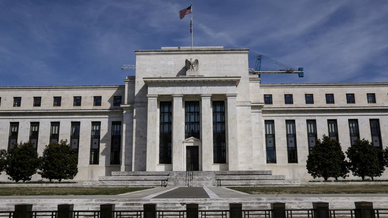 The Federal Reserve Board building on Constitution Avenue is pictured in Washington, U.S., March 27, 2019