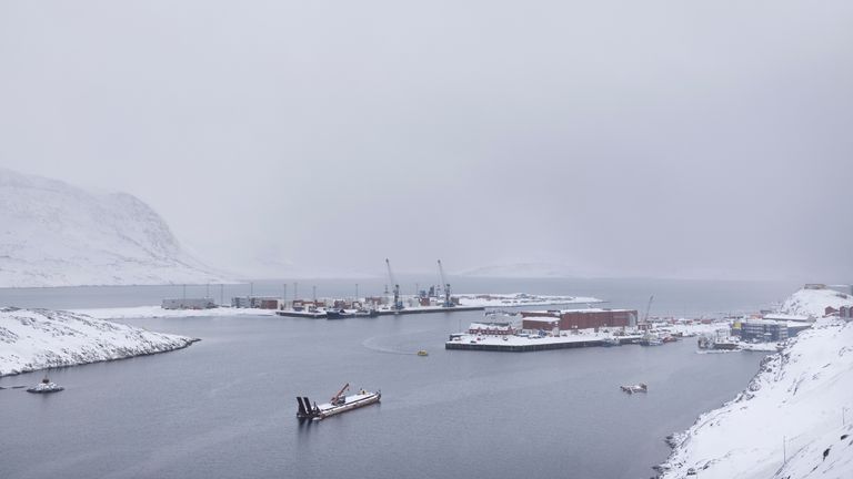 The Atlantic Harbor in Nuuk, Greenland