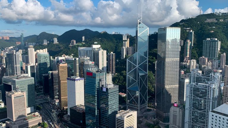 A general view of the financial Central district in Hong Kong, China July 25, 2019. REUTERS/Tyrone Siu