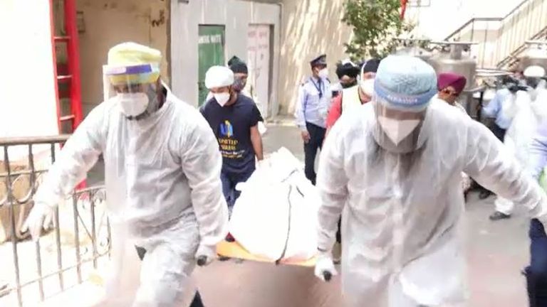 Team of volunteers collect the dead from home around the city