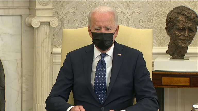 US president Joe Biden 