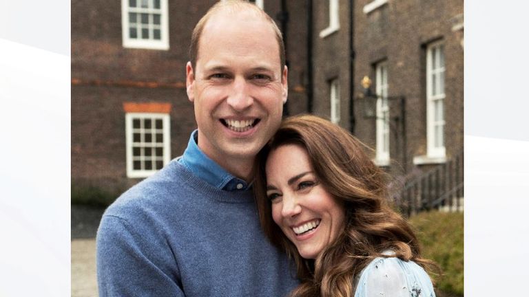 Kate and William ahead of their 10 anniversary on 29 April. Pic: Chris Floyd/Camera Press