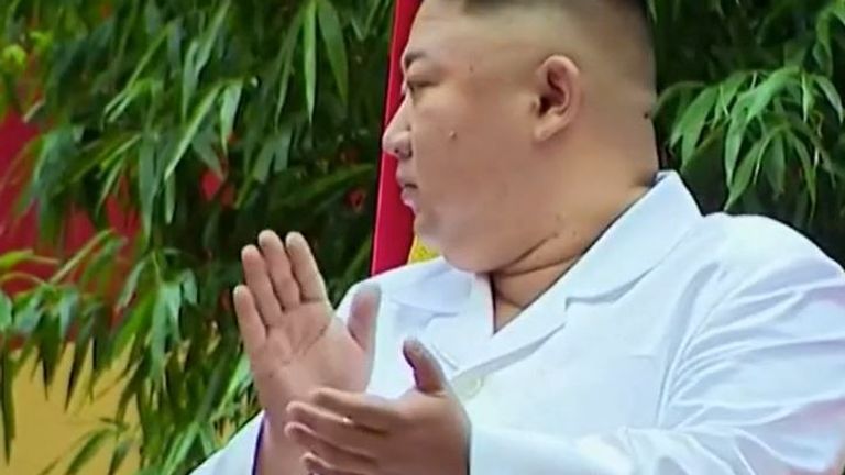 Kim Jong Un appears at a conference in North Korea