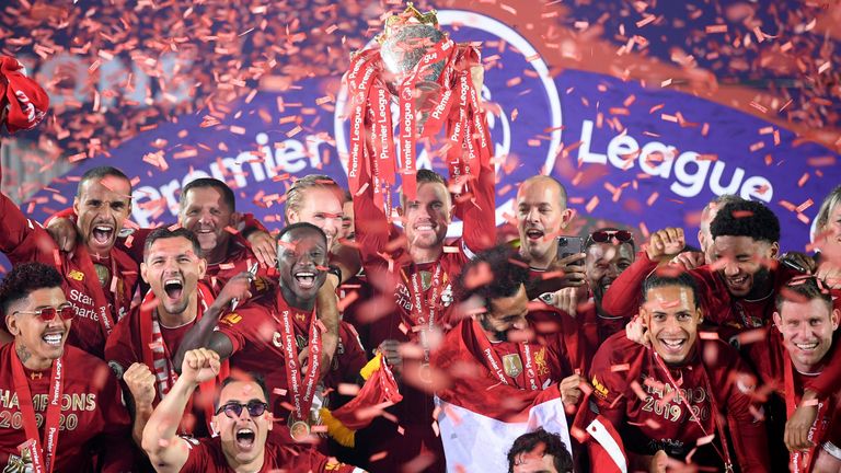 Liverpool were crowned Premier League champions last season