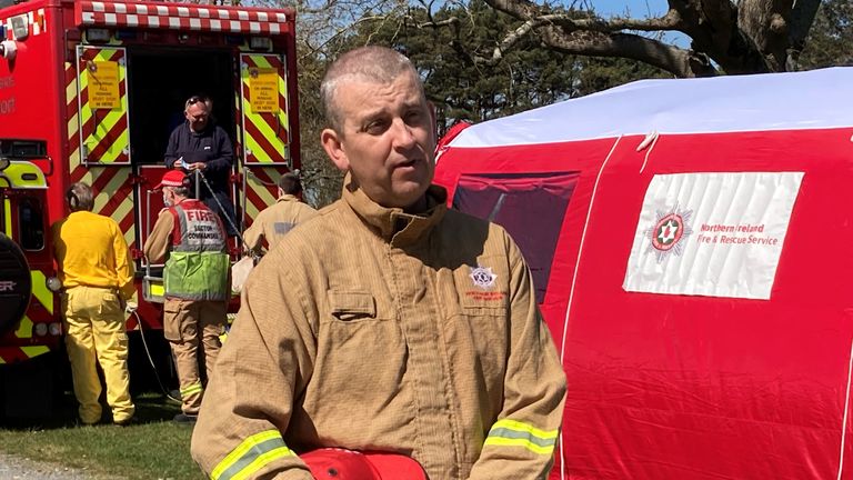 Northern Ireland&#39;s assistant fire chief Aidan Jennings 