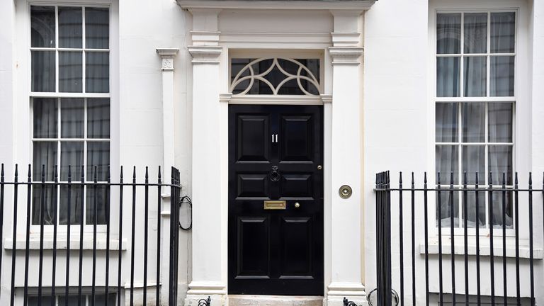 The prime minister lives above No 11 Downing Street