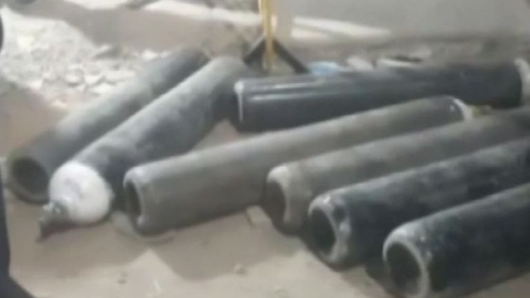 Oxygen cylinders are looted from hospital storeroom in India