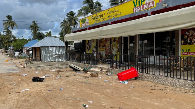 Shops, offices and a hospital in Palma were vandalised