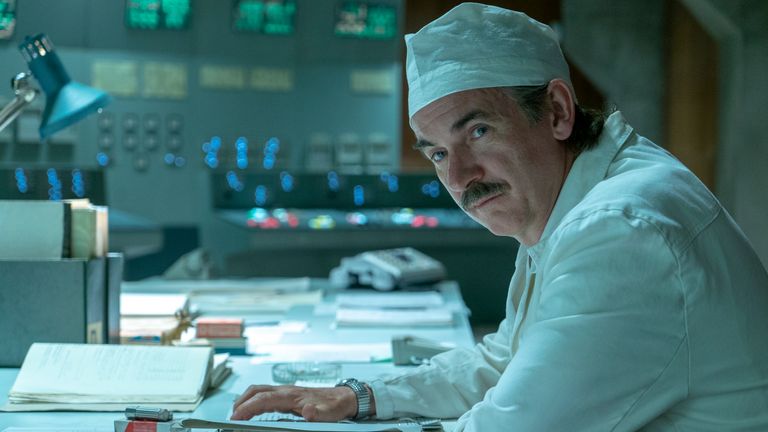 Paul Ritter starred as Anatoly Dyatlov in the award-winning Chernobyl mini-series in 2019. Pic: Sky UK/HBO                         