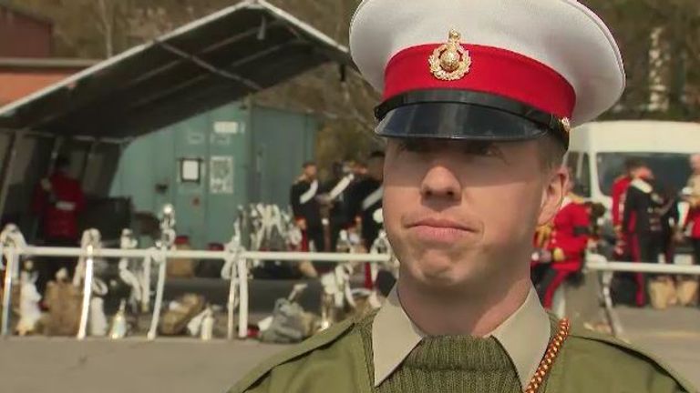 Sergeant Bugler Jamie Ritchie will perform The Last Post with three others at the funeral