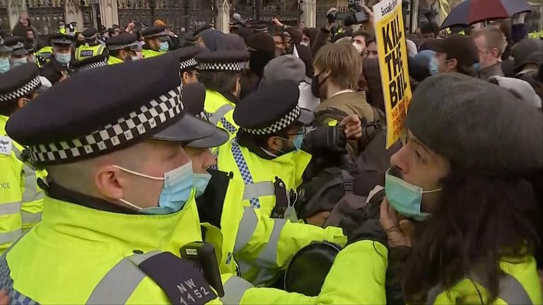 London protests