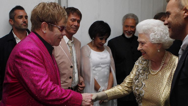 Queen and Sir Elton John, 2012