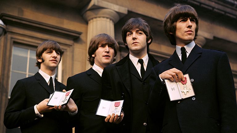 The Beatles at Buckingham Palace 1965