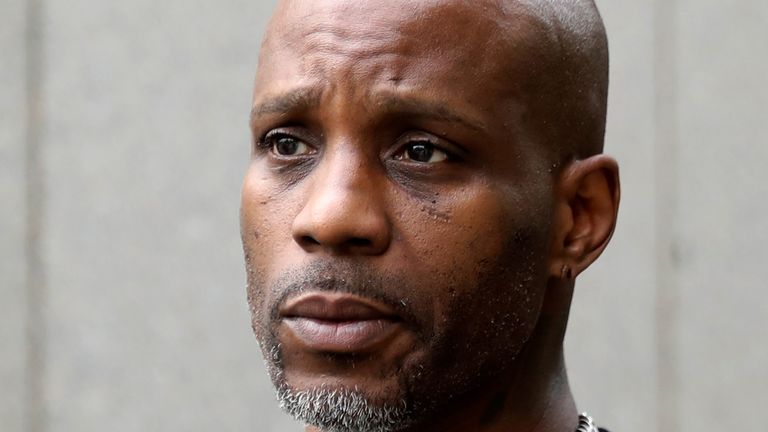 Rapper DMX exits the U.S. Federal Court in Manhattan following a hearing regarding income tax evasion charges in New York